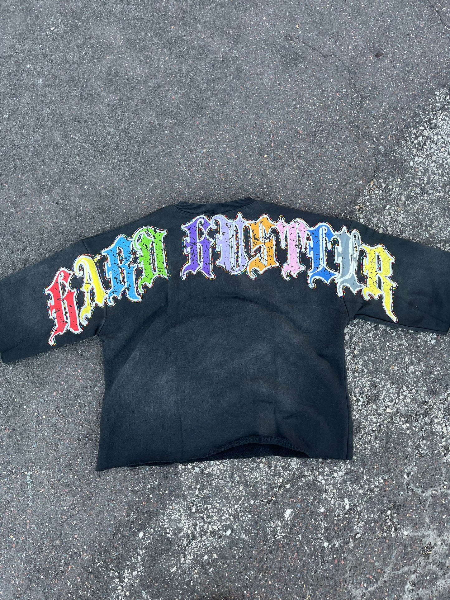 Black Acid Wash Reborn Hu$tler Tee
