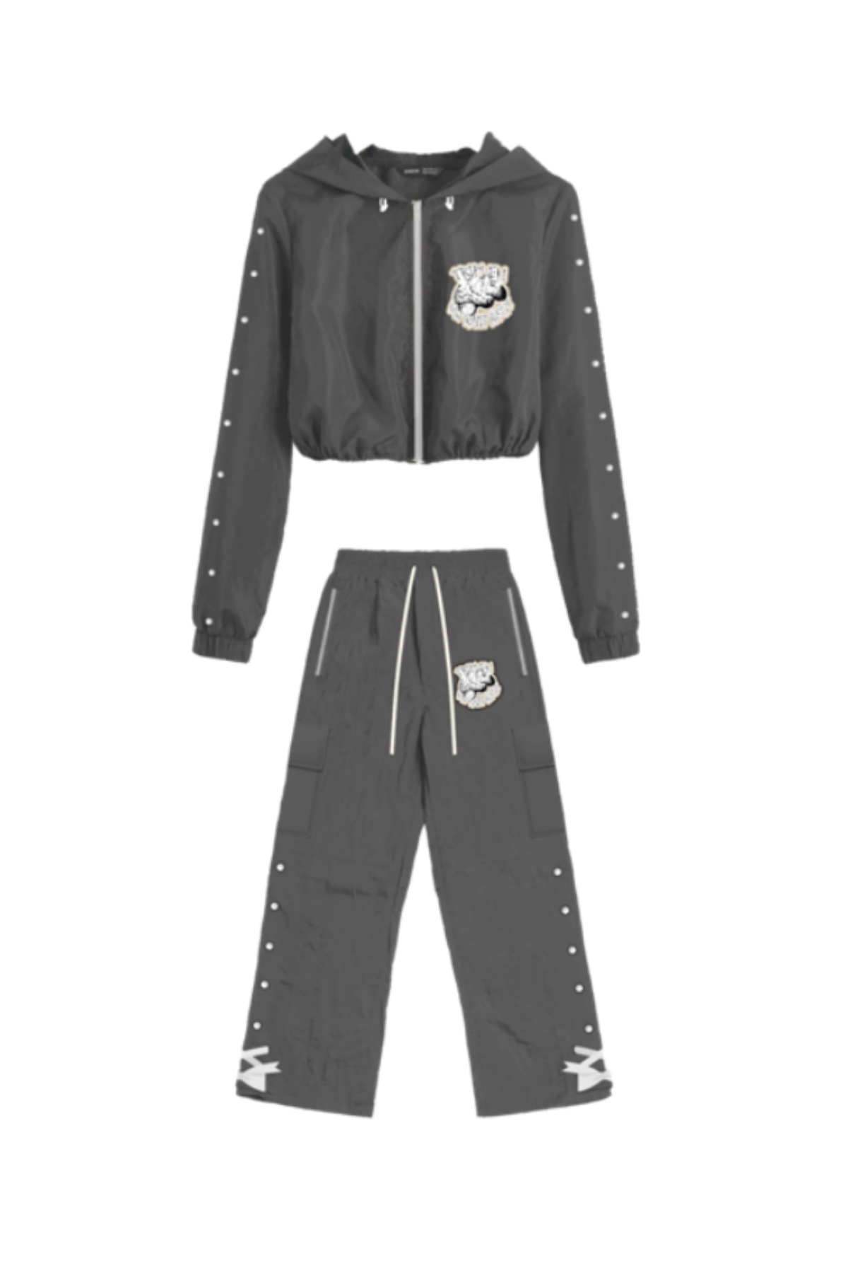 CHARCOAL HUSTLE MENTALITY WOMENS  3-LAYER INSULATED FIELD SET