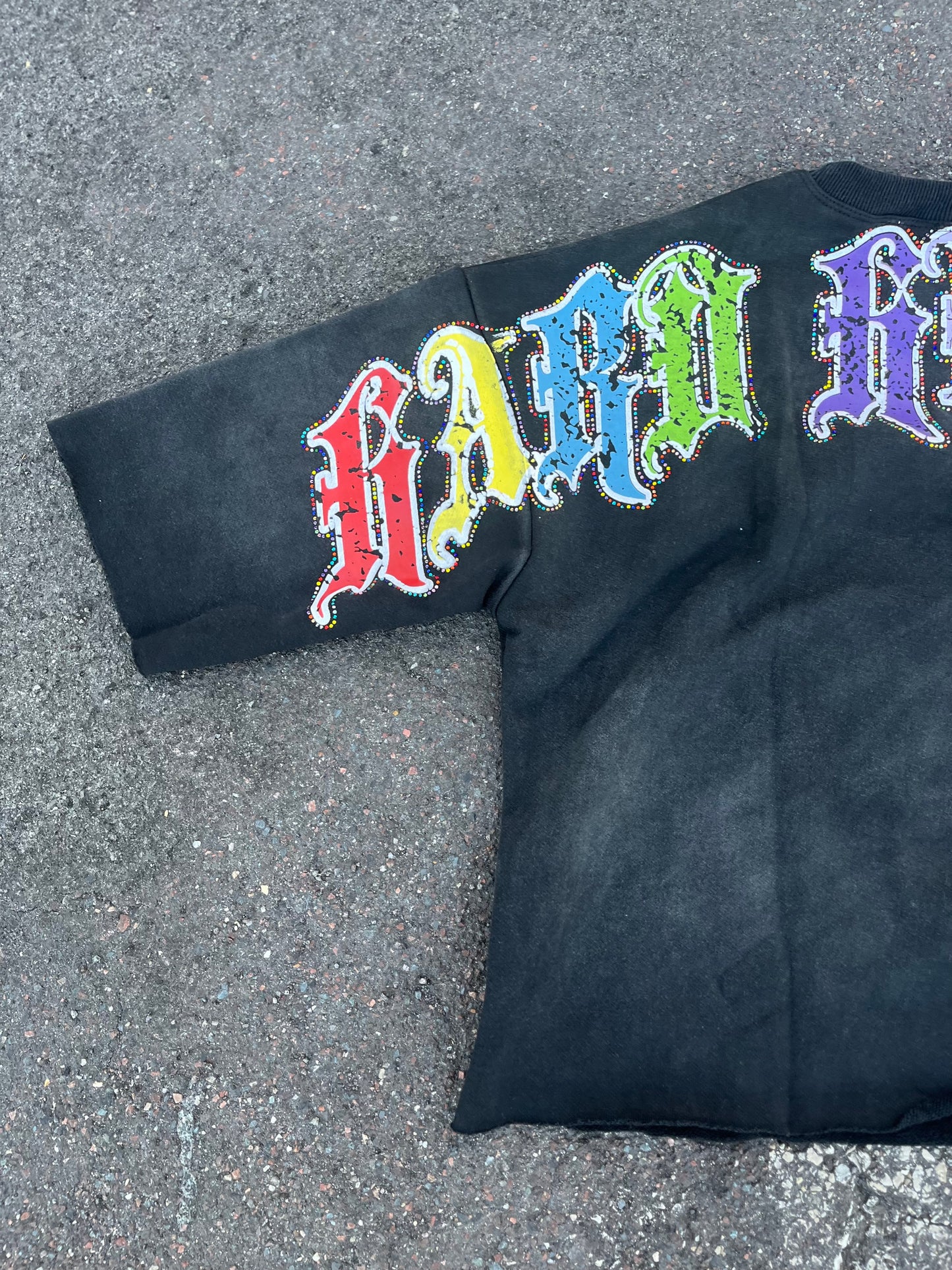 Black Acid Wash Reborn Hu$tler Tee