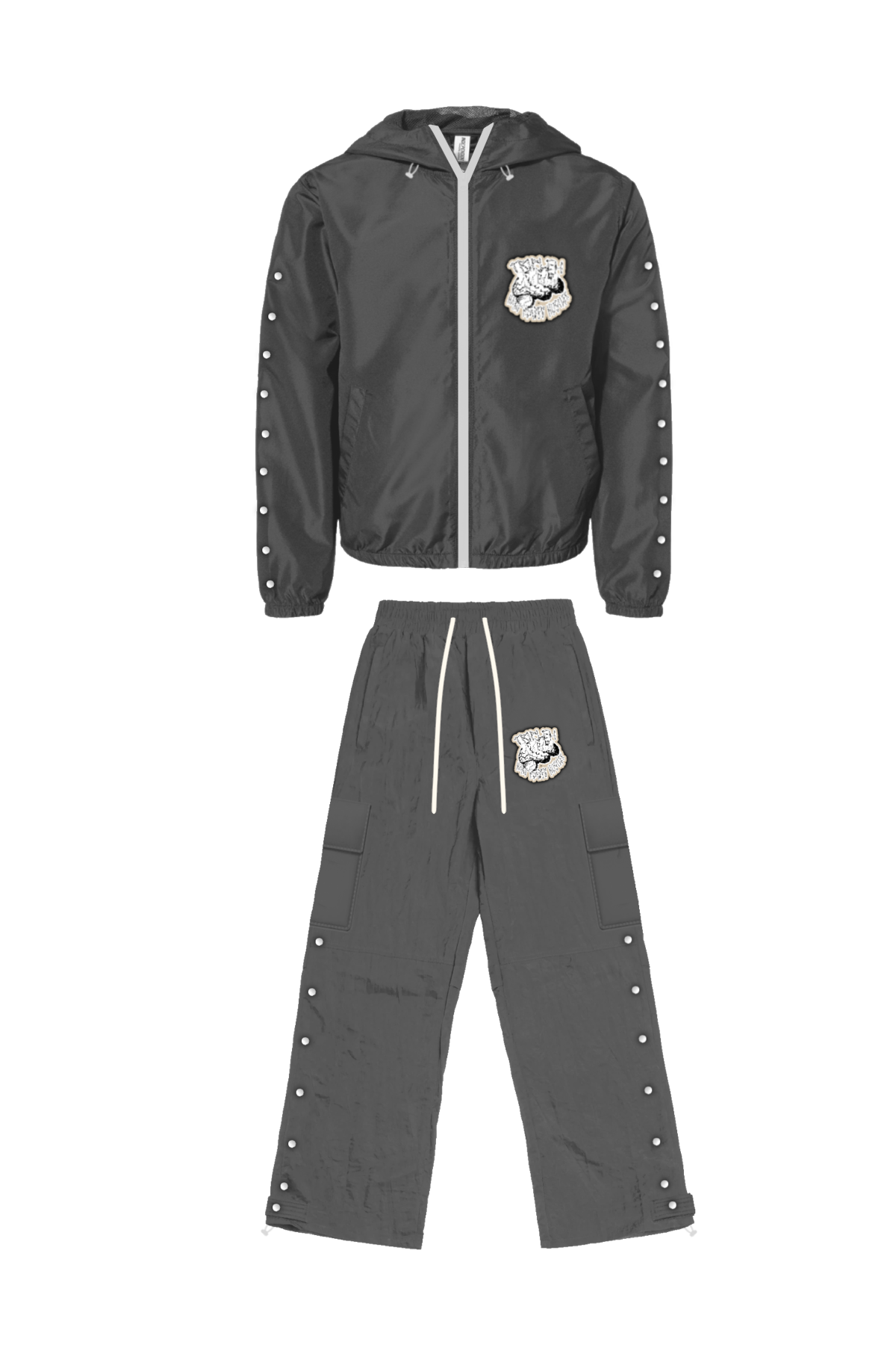 CHARCOAL GRAY HUSTLE MENTALITY 3-LAYER INSULATED FIELD SET