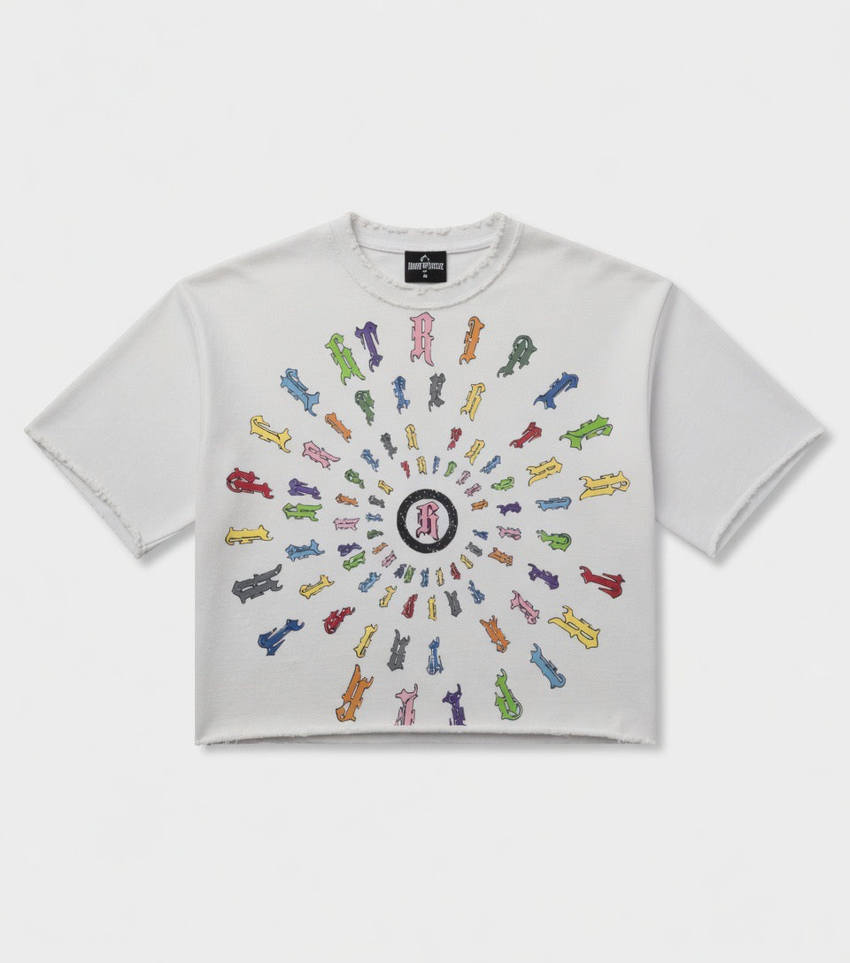 WHITE REBORN HUSTLER TEE