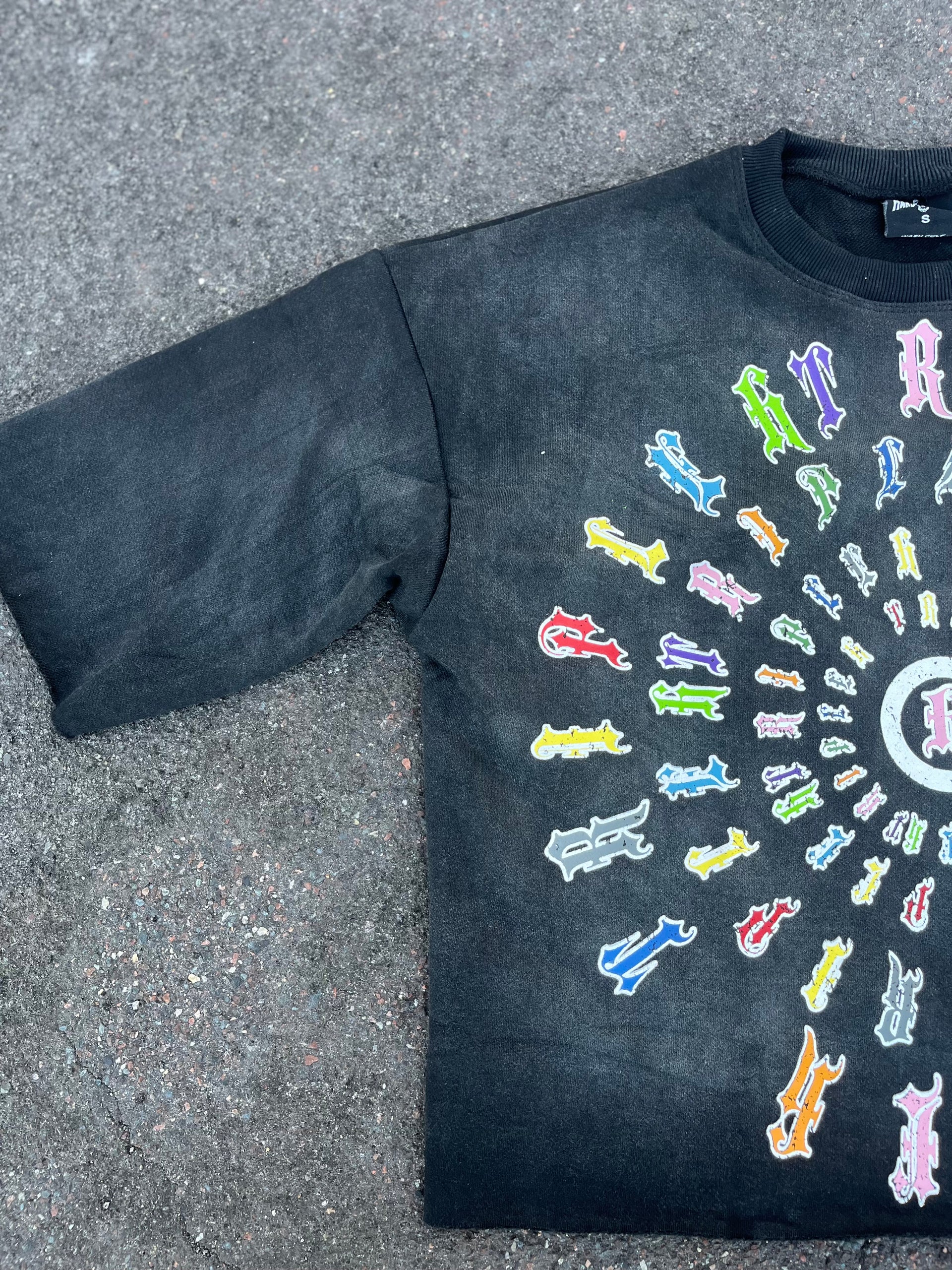 Black Acid Wash Reborn Hu$tler Tee