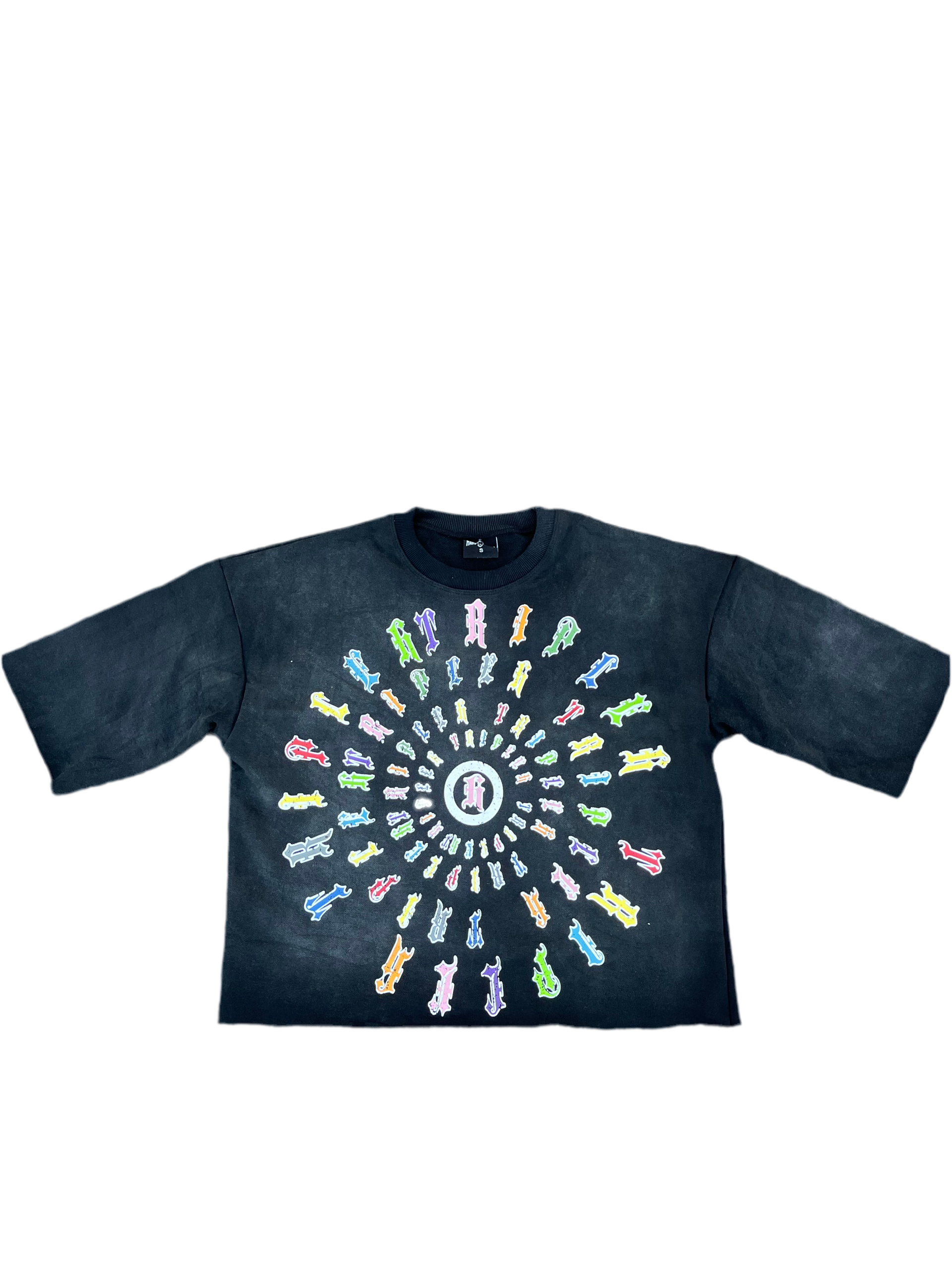 Black Acid Wash Reborn Hu$tler Tee