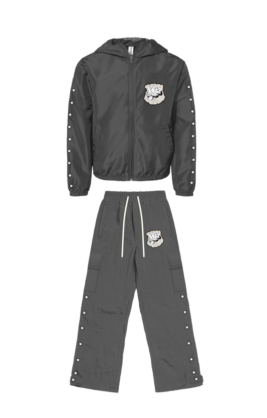CHARCOAL HUSTLE MENTALITY 3-LAYER INSULATED FIELD JACKET AND PANTS SET