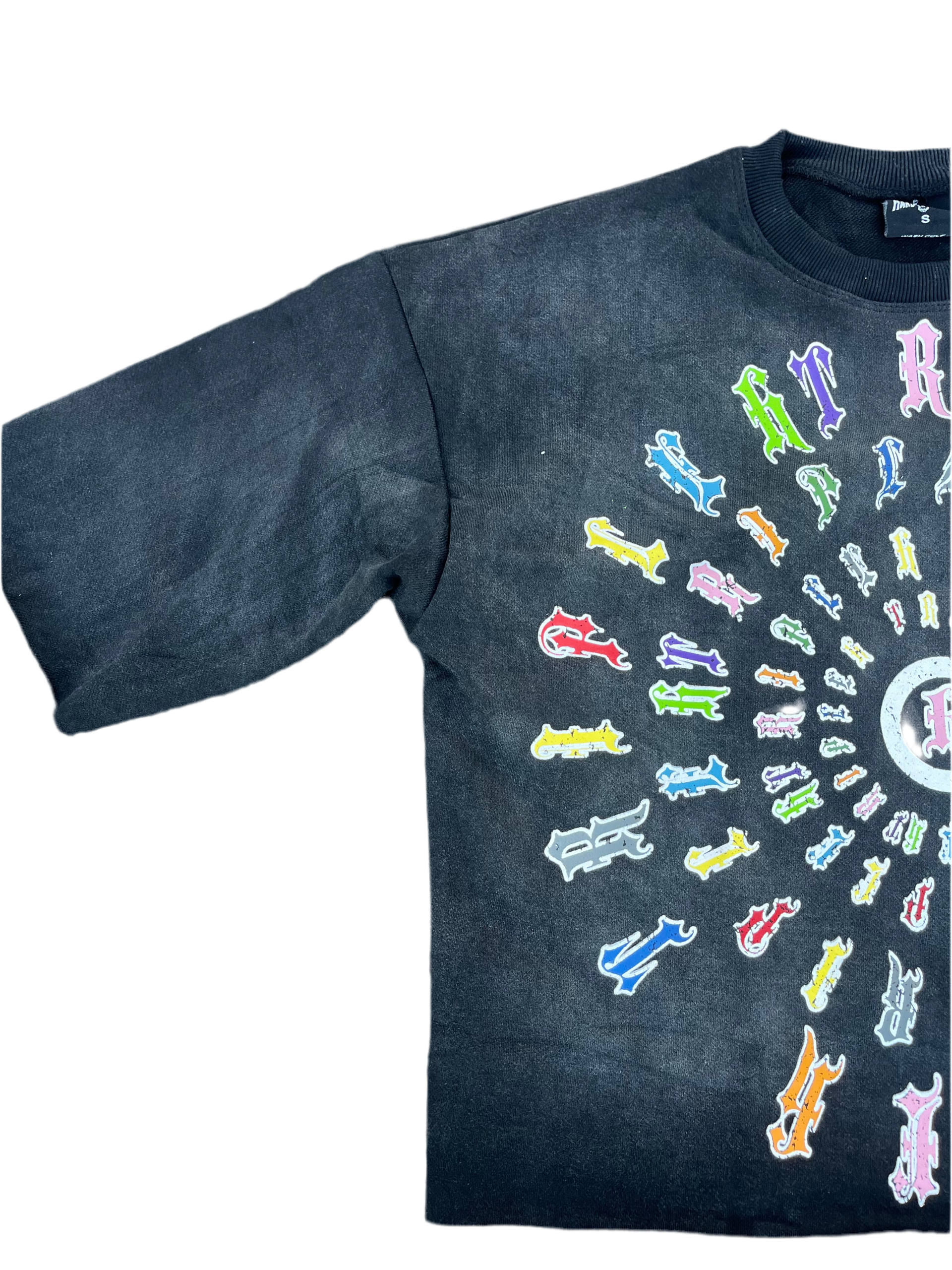 Black Acid Wash Reborn Hu$tler Tee