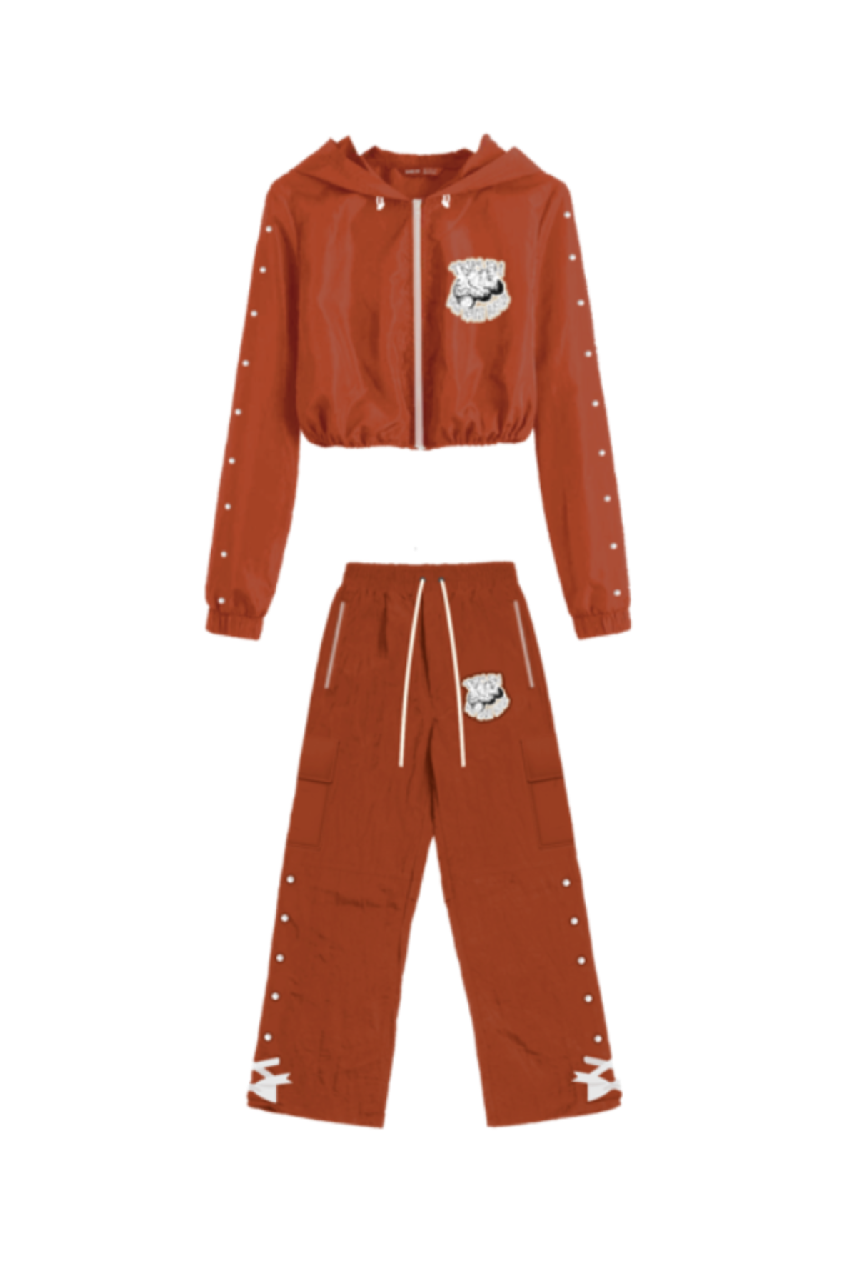 BURNT SIENNA RED HUSTLE MENTALITY WOMENS  3-LAYER INSULATED FIELD SET