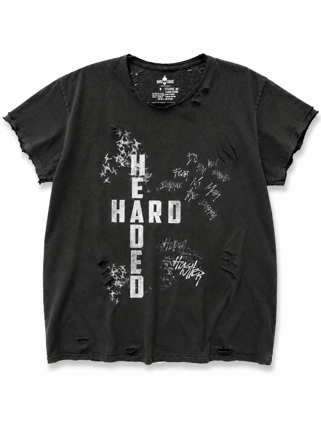 BLACK HARDHEADED TRIPLE CROSS TEE